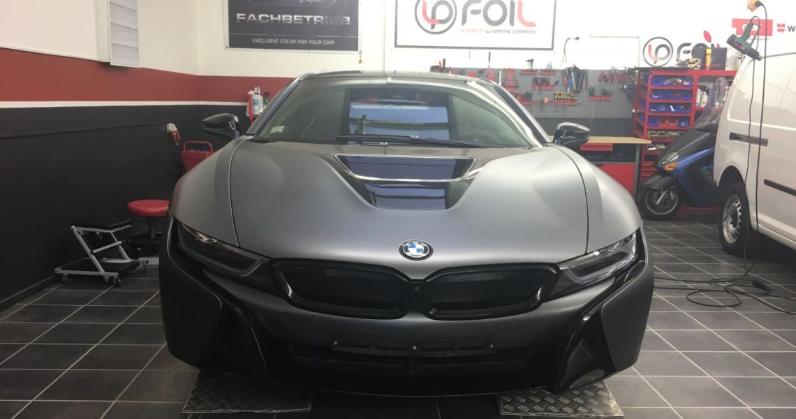 BMW i8 Dark Grey Matt - LP-Foil.de